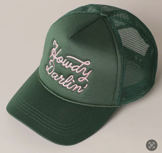 Howdy Darlin' Embroidered Hat